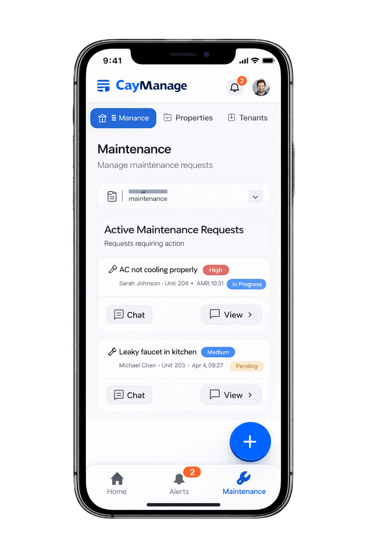 CayManage mobile app